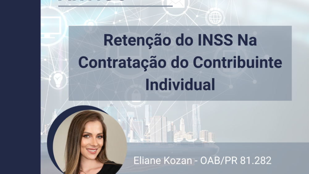 Retenção do INSS Na Contratação do Contribuinte Individual