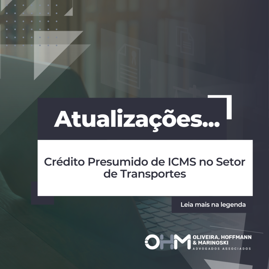 Crédito Presumido de ICMS no Setor de Transportes